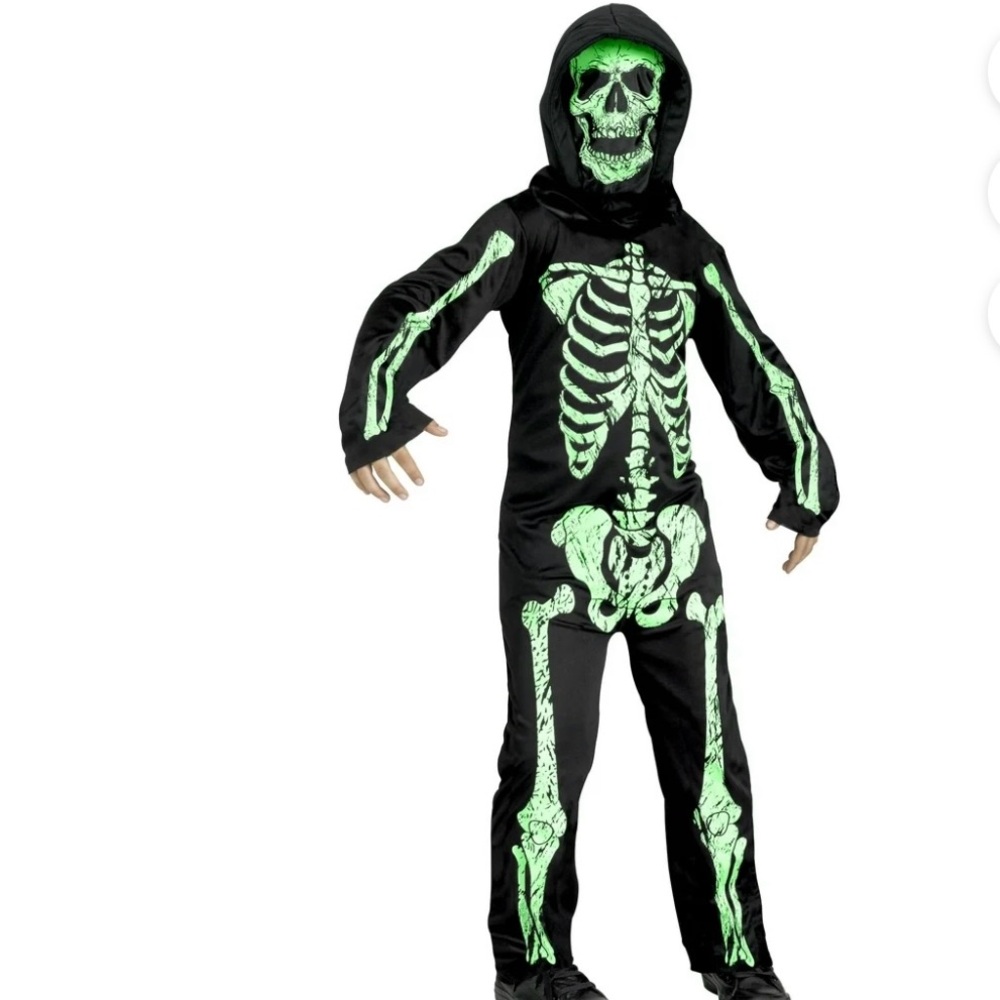 Glow-in-the-Dark Skeleton Costume for Kids